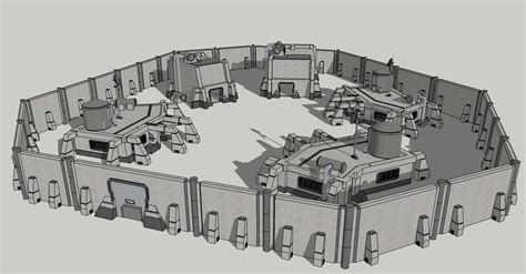 Military Outpost Outpost Alien Concept Art Military Base