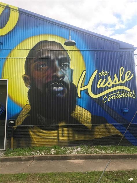 New Mural Honoring The Late Nipsey Hussle Takes Over Eado Gym