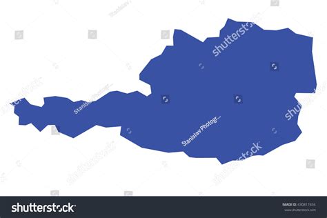Map Of Austria Royalty Free Stock Vector 430817434