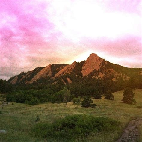 The Flatirons Chautauqua Boulder Co Colorado Wildflowers