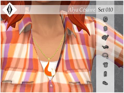 The Sims Resource Alya Cesaire Set010 Necklace Miraculous