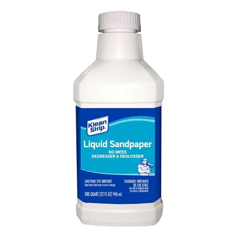 Maybe you would like to learn more about one of these? Klean-Strip 1 qt. Liquid Sandpaper Cleaner & Deglosser ...