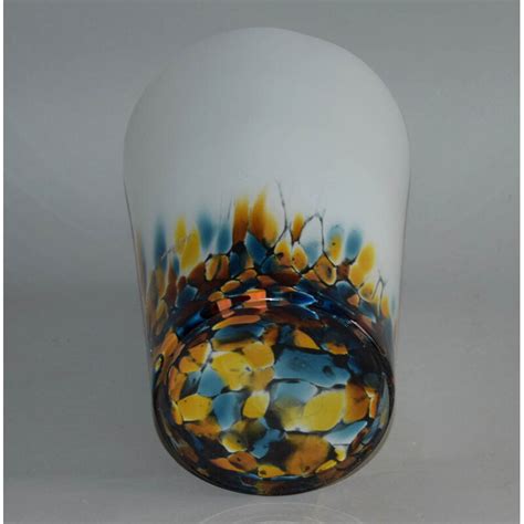 Vintage Art Glass Vase By Jozefina Krosno Poland 1980