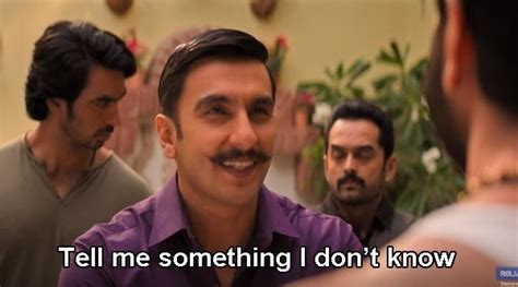 Ranveer Singhs Dialogue From Simmba ‘tell Me Something I Dont Know