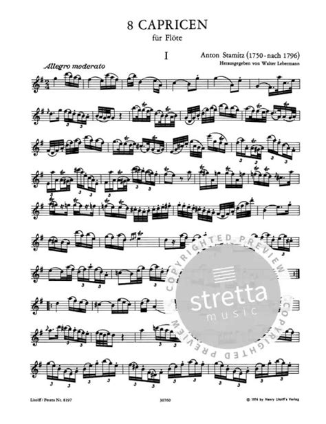8 Caprices From Anton Stamitz Buy Now In The Stretta Sheet Music Shop
