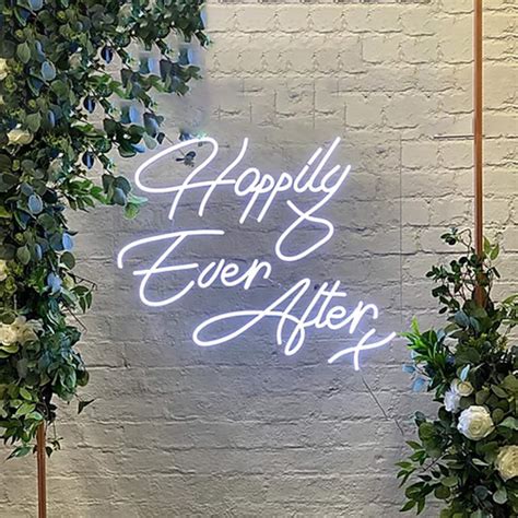 Happily Ever After Neon Sign Led Custom Neon Lightacrylic Etsy