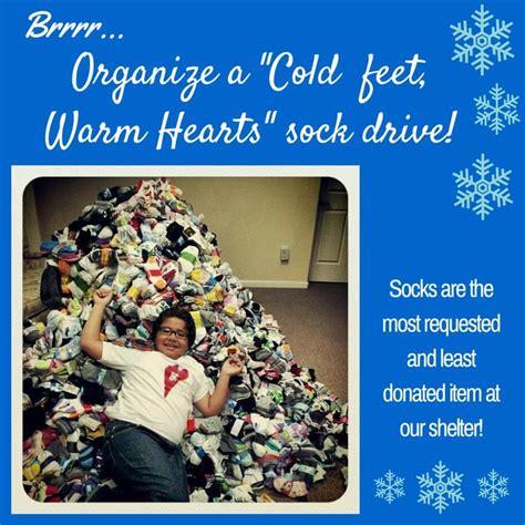 Organize A “cold Feet Warm Heart” Sock Drive Socks Are The Most