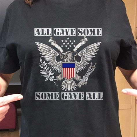 All Gave Some Some Gave All Memorial Day Adult Unisex T Shirt Designs