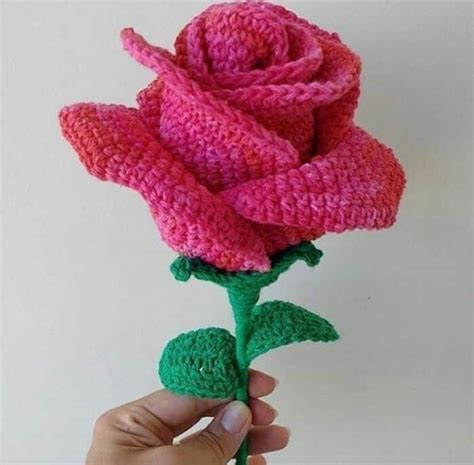 Rosa De Crochê Fácil Passo A Passo Com Gráfico Artesanato Passo A Passo