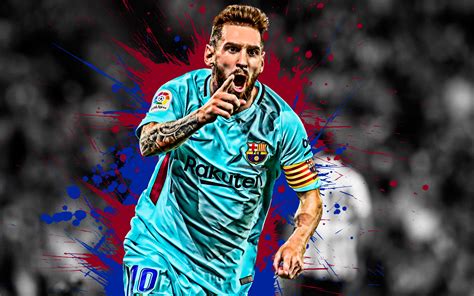 Download Wallpapers Lionel Messi 4k Argentinian Football