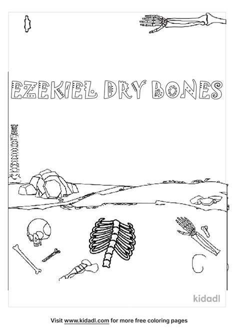 Free Ezekiel Dry Bones Coloring Page Coloring Page Printables Kidadl