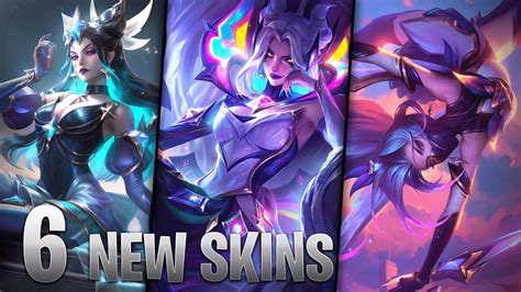 NEW SKINS Star Guardian Akali Morgana Taliyah Rell Quinn Syndra Gameplay League Of Legends