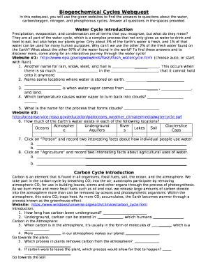 13) communicate key ideas and details collaboratively in a way that informs, persuades, and/or entertains, using digital tools. biogeochemical cycles webquest answers Doc Template ...