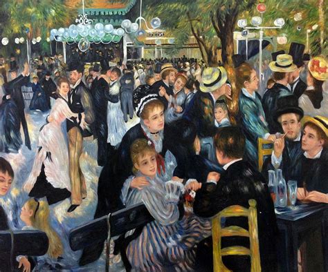 Pierre Auguste Renoir Ball At The Moulin De La Galette Hand Painted