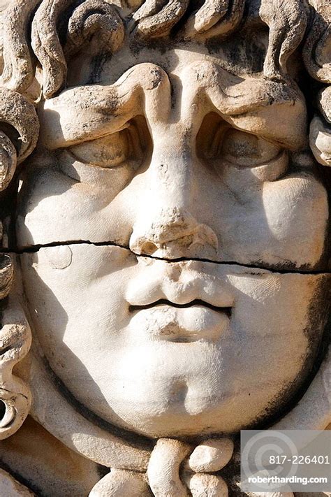 Medusa Head Apollo Temple Didyma Stock Photo