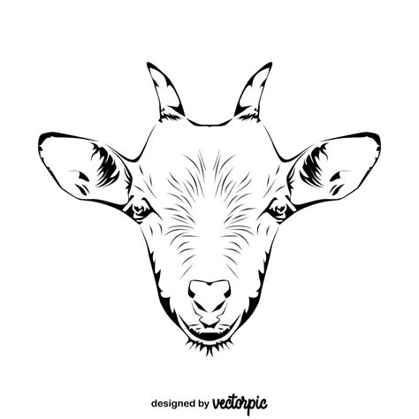 Free Vector Design Animal Goat