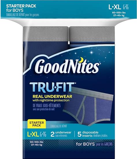 Goodnites Tru Fit Real Underwear Starter Pack Nighttime Protection My