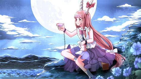 Achtergronden Illustratie Nacht Lang Haar Anime Animemeisjes