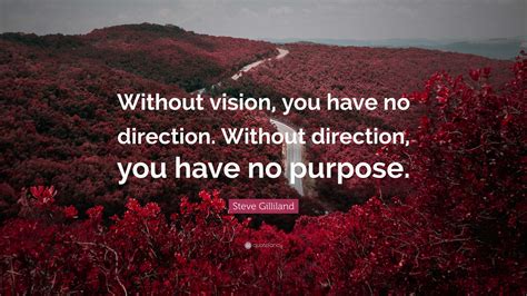 Steve Gilliland Quote “without Vision You Have No Direction Without