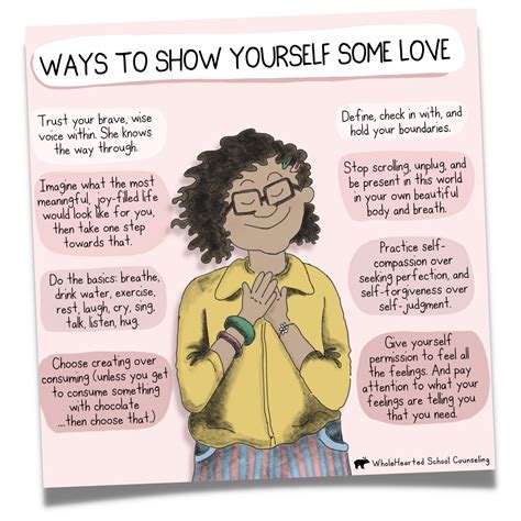 Free Social Emotional Learning Poster For Teens Self Esteem Self Love Wholehearted School