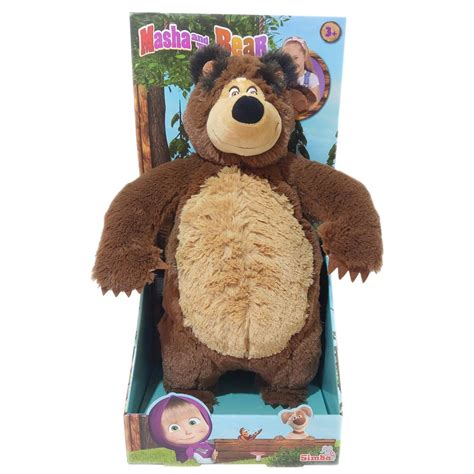 Masha And The Bear 43cm Bear Plush Soft Toy