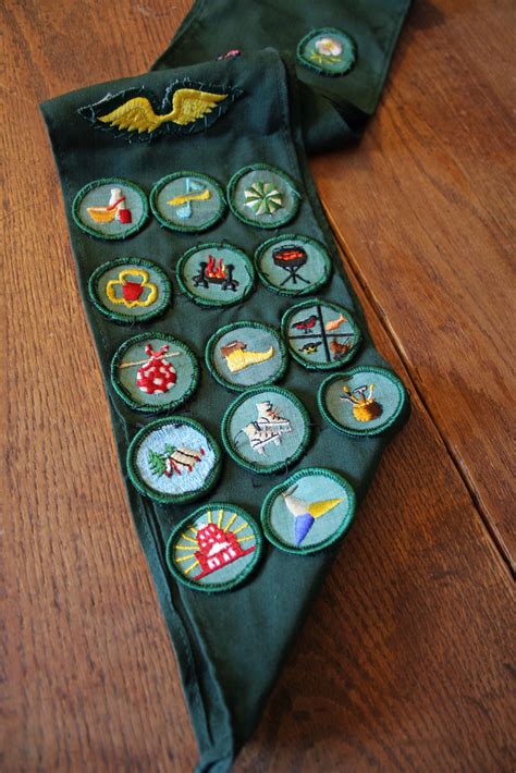 Vintage 1955 To 1960 Girl Scout Sash With 14 Bright Medium Flickr