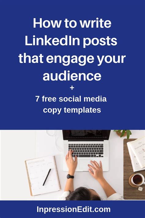 A Person Typing On A Laptop With The Text How To Write Linkedin Posts That Engage Your Audience