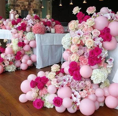 Lista 99 Foto Decoracion De 15 Años Con Globos Y Flores Mirada Tensa