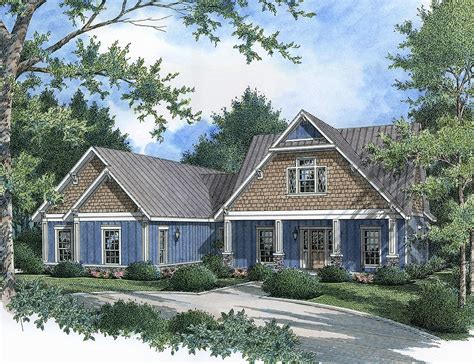 Energy Efficient Craftsman Charmer 55136br Architectural Designs