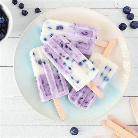 Creamy Blueberry Popsicles Super Healthy Kids