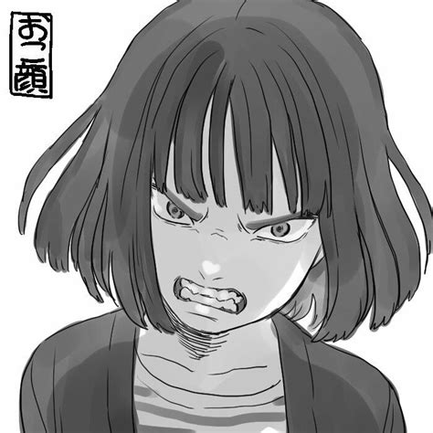 Pin By Samantha Graves On Art Anime Faces Expressions Face Drawing Angry Anime Face