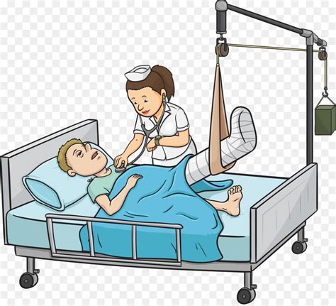 Patient Cartoon Clipart Hospital Child Transparent Clip Art