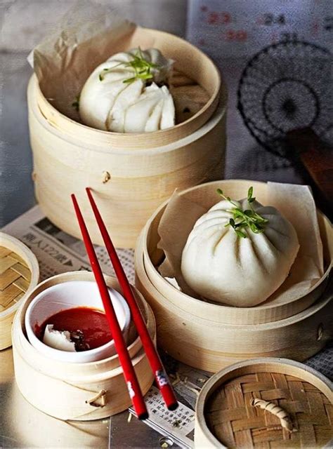 Steamed buns also called bao (pronounced. Vegetarian Steamed Buns | Recipe | Food, Dim sum recipes, Food and drink