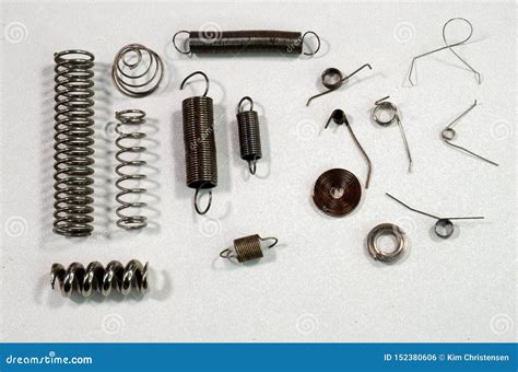 Different Types Of Metal Springs Stock Photo Image Of Draw Assorted