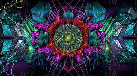 Hd Wallpaper Psychedelic Art Fractal Art Digital Art Kaleidoscope