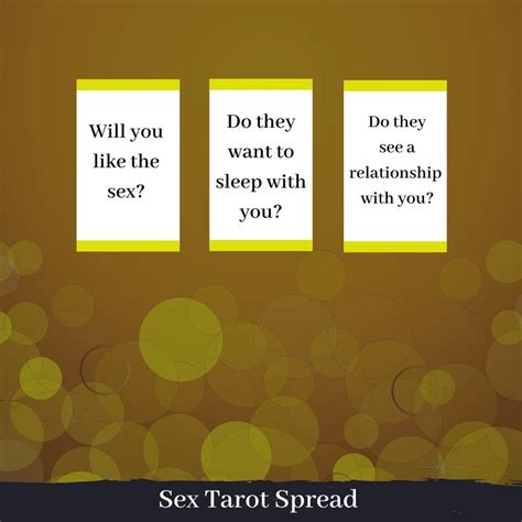 Will You Like The Sex 3 Card Sex Tarot Spread Bonus Oracle Etsy