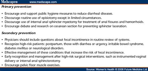 Fecal Incontinence In Women Causes And Treatment