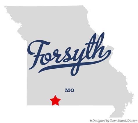 Map Of Forsyth Mo Missouri