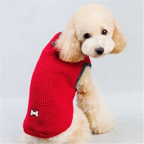 Free Shipping Cute Bone Pet Dog Cat Clothes Winter Warm Sweater