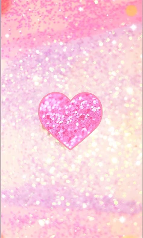 100 Glitter Pink Hearts Wallpapers