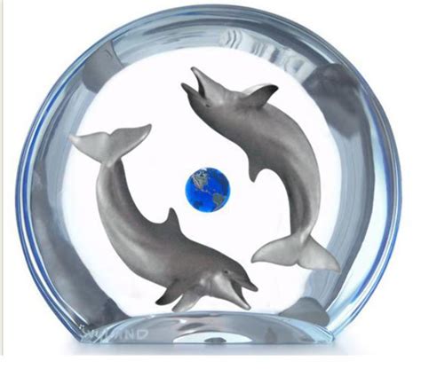 Dolphin Planet Acrylic Sculpture Ap By Robert Wyland