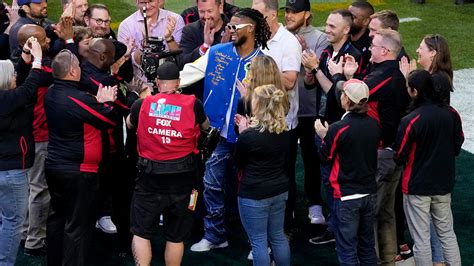 Damar Hamlin Makes Appearance On Field At Super Bowl With First Responders Who Saved His Life
