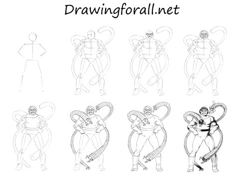 How To Draw Doctor Octopus Drawings Octopus Drawing Art Lessons