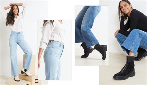 How To Style Wide Leg Jeans With Boots Evereve
