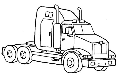 Desenho Para Colorir De Caminhão Basecampdiy