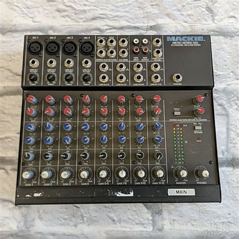 Mackie Micro Series 1202 12 Channel Micline Mixer Evolution Music