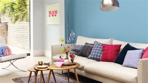 Dulux ‘nordic Sky Blue Walls Living Room Living Room On A Budget