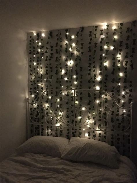 Aesthetic room with led lights. LED Wall Vine Lights | Aesthetic bedroom, Room inspiration ...