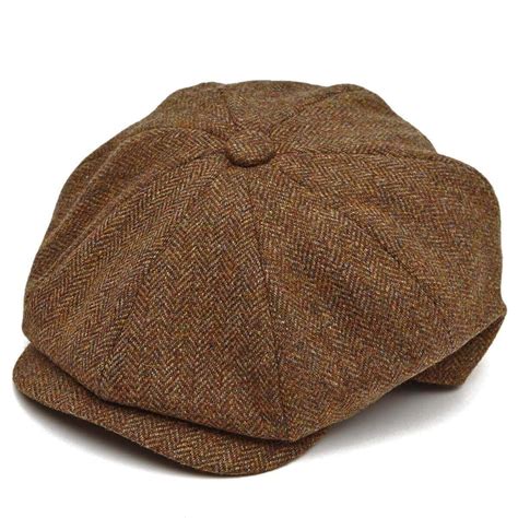 8 Piece Baker Boy Tweed Flat Cap Z524 Flat Cap Boys Flat Cap