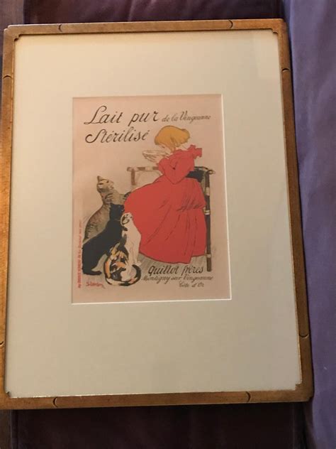 authentic original steinlen poster lait pur sterilise par after theophile alexandre steinlen